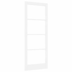 Vidaxl Notranja vrata s steklom ORKDAL Bela 83 x 211 cm