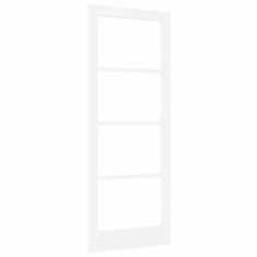Vidaxl Notranja vrata s steklom ORKDAL Bela 83 x 211 cm