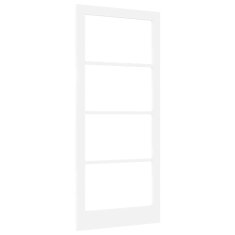 Vidaxl Notranja vrata s steklom ORKDAL Bela 93 x 211 cm