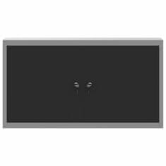 Vidaxl Omara za orodje s polico Črna in siva 100 x 20 x 55 cm