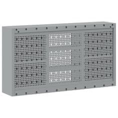 Vidaxl Omara za orodje s polico Črna in siva 100 x 20 x 55 cm