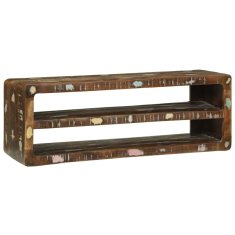 Vidaxl TV omara s polico večbarvno 100 x 32 x 36 cm Trden predelan les