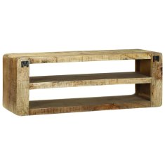 Vidaxl TV omara s polico Rjava 100 x 32 x 36 cm Trden mangov les