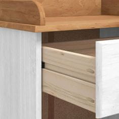 Vidaxl Omara za vino ASKIM Bela 57 x 37 x 114 cm Trdna borovina