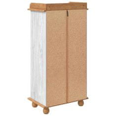 Vidaxl Omara za vino ASKIM Bela 57 x 37 x 114 cm Trdna borovina