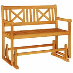 Vidaxl 2-sedežni vrtnarski gugalnik iz trdega akacijevega lesa 110 x 59 x 97 cm