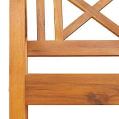 Vidaxl Zunanja klop Naravna 220 x 56 x 90 cm Masiven les akacije