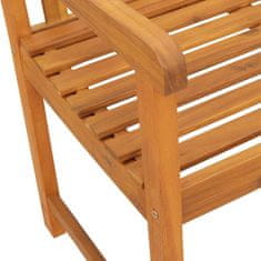 Vidaxl Zunanja klop Naravna 220 x 56 x 90 cm Masiven les akacije