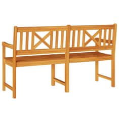 Vidaxl Zunanja klop Naravna 150 x 56 x 90 cm Masiven les akacije