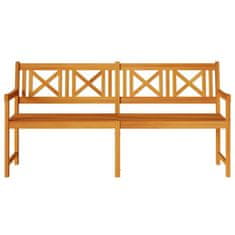 Vidaxl Zunanja klop Naravna 180 x 56 x 90 cm Masiven les akacije