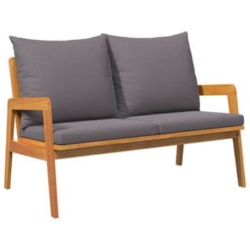 Vidaxl Vrtna klop Olje naravno 115 x 65 x 71 cm Masiven les akacije