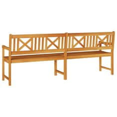 Vidaxl Zunanja klop Naravna 220 x 56 x 90 cm Masiven les akacije