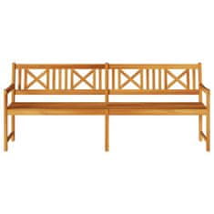 Vidaxl Zunanja klop Naravna 220 x 56 x 90 cm Masiven les akacije