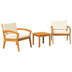 Vidaxl Bistro komplet Rjava 45 x 45 x 38cm Trden akacijev les
