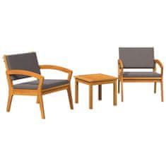 Vidaxl Bistro komplet Rjava 45 x 45 x 38cm Trden akacijev les