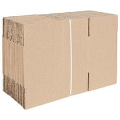 Vidaxl Zložljiva škatla 50 kosov 24x13x13 cm Karton