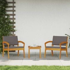 Vidaxl Bistro komplet Rjava 45 x 45 x 38cm Trden akacijev les