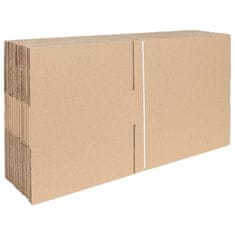 Vidaxl Zložljiva škatla 50 kosov 40x30x10 cm Karton