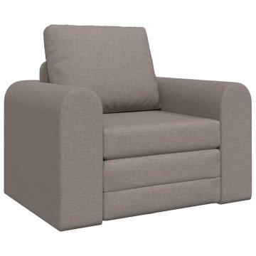 Vidaxl Sofa postelja Taupe 98 x 71 x 83 cm Žamet