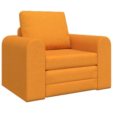 Vidaxl Sofa postelja Temno rumena 98 x 71 x 83 cm Žamet