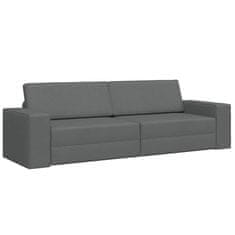 Vidaxl Floor sofa postelja Temno siva 245 x 78 x 77 cm blago