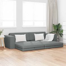 Vidaxl Floor sofa postelja Temno siva 245 x 78 x 77 cm blago