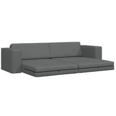 Vidaxl Floor sofa postelja Temno siva 245 x 78 x 77 cm blago