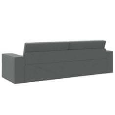 Vidaxl Floor sofa postelja Temno siva 245 x 78 x 77 cm blago