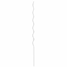 Vidaxl Spiralni nosilci za rastline 20 pcs srebrna 150 cm