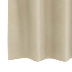 Vidaxl Zavese z zavesami 2 pcs krema 140 x 225 cm Žamet