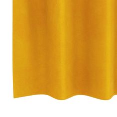 Vidaxl Zavese z zavesami 2 pcs Gorčična rumena 140 x 225 cm Žamet