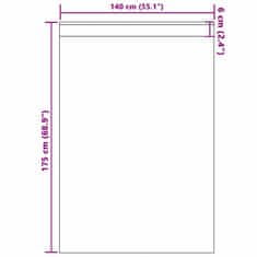 Vidaxl Zavesa z zavesami 2 pcs krema 175 x 140 cm Žamet