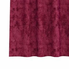 Vidaxl Zavesa z zavesami 2 pcs vinsko rdeča 260 x 140 cm Žamet