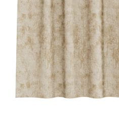Vidaxl Zavesa z zavesami 2 pcs krema 225 x 140 cm Žamet