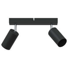 Vidaxl Stropni reflektor Črna 26 x 5.5 x 16.5 cm Jeklo