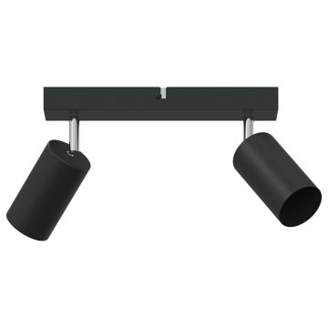 Vidaxl Stropni reflektor Črna 26 x 5.5 x 16.5 cm Jeklo
