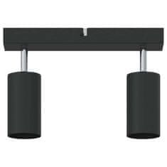 Vidaxl Stropni reflektor Črna 26 x 5.5 x 16.5 cm Jeklo