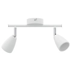 Vidaxl Stropni reflektor Bela 25.5 x 8 x 15.5 cm Jeklo