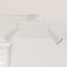 Vidaxl Stropni reflektor Bela 25.5 x 8 x 15.5 cm Jeklo