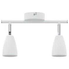 Vidaxl Stropni reflektor Bela 25.5 x 8 x 15.5 cm Jeklo