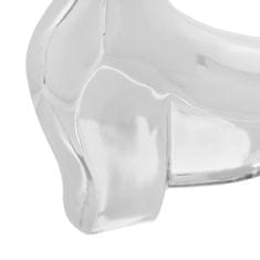 Vidaxl Skulptura bika srebrna 37 x 44 x 17 cm Aluminij