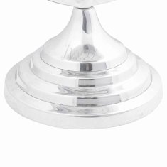 Vidaxl Skulptura srebrna Aluminij