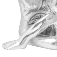 Vidaxl Skulptura srebrna 91,5 x 32 x 33 cm Aluminij