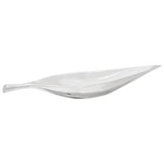 Vidaxl Košara za sadje srebrna 60 x 15 x 8 cm Aluminij