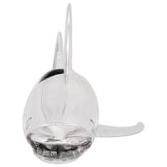 Vidaxl Skulptura srebrna 68 x 20 x 24 cm Aluminij