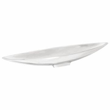 Vidaxl Košara za sadje srebrna 54 x 9 x 10 cm Aluminij
