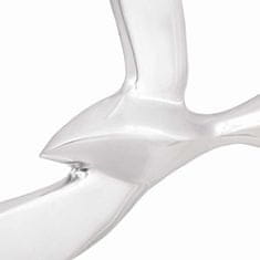 Vidaxl Galeb srebrna Aluminij