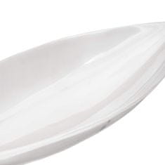 Vidaxl Košara za sadje srebrna 60 x 15 x 8 cm Aluminij