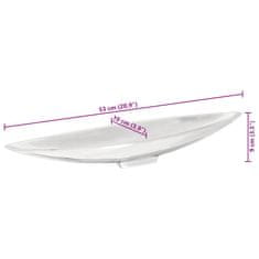 Vidaxl Košara za sadje srebrna 54 x 9 x 10 cm Aluminij