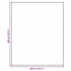 Vidaxl Dodatna oprema za šotor Svetlo siva Poliester 300 x 400 cm